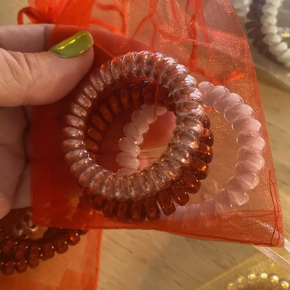 Colorful Spiral Hair Ties Set